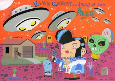 Elvis Christ es amigo de los Aliens